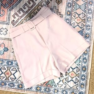 Express high rise belted shorts